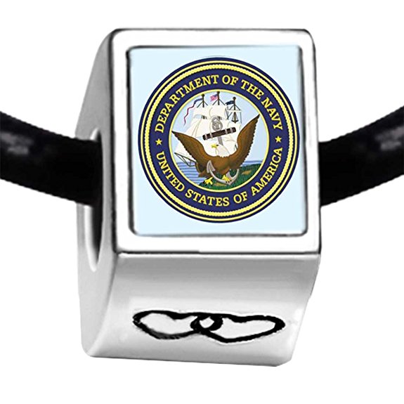Pandora Navy Seal Photo Heart Charm