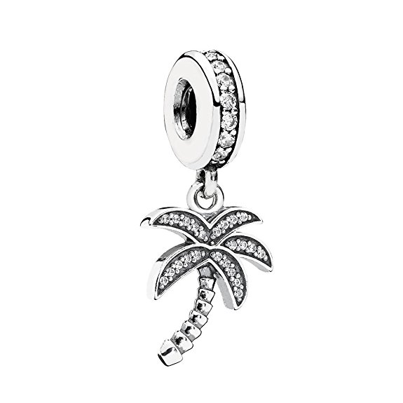 Pandora Palm Tree Silver Charm