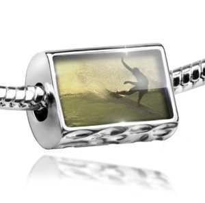 Pandora People Planning To Surf Photo Engraved Love Charm