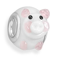 Pandora Pig With Feet Necklace Charm