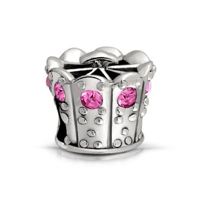 Pandora Princess Crown Charm With October Birthstone