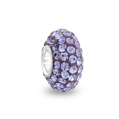 Pandora Purple Swarovski Crystals Bead Charm