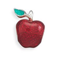 Pandora Red And Green Apple Story Slide On Charm
