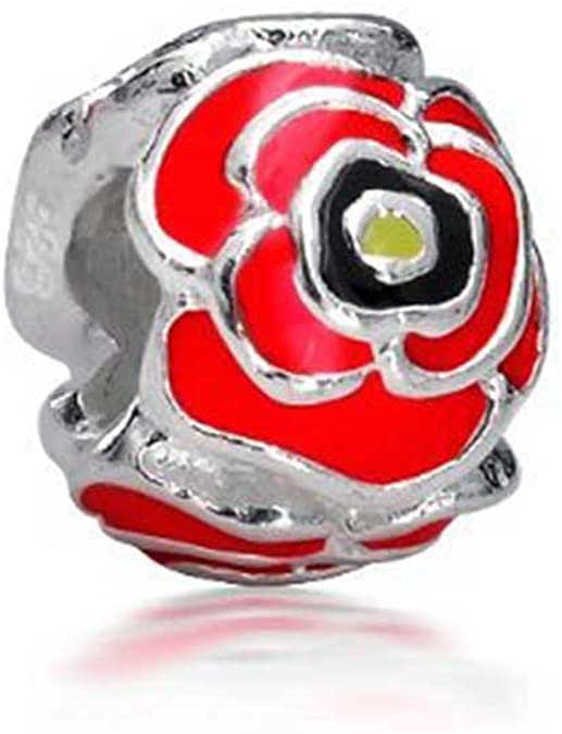 Pandora Red Flower Charm