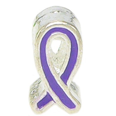Pandora Ribbon Purple Enamel Charm