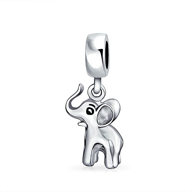 Pandora Ring Shape Elephant Dangle Charm