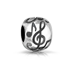 Pandora Rounded Clef Musical Note Charm