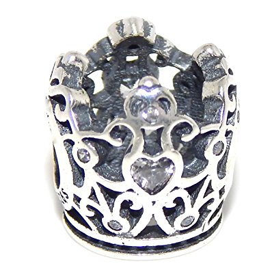Pandora Royal Crown Gold Plated Charm With Diamonds