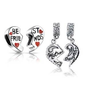 Pandora Set Of 2 Best Friends And Mother Daughter Charm