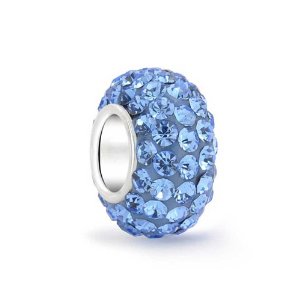 Pandora Shining Blue Swarovski Crystals Pair Charm