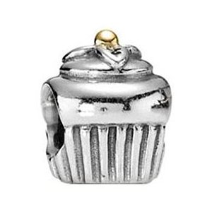Pandora Silver Crownea Cupcake 240020 Charm