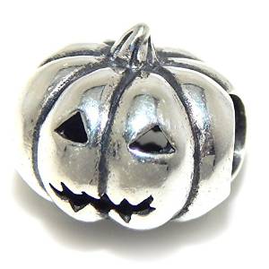 Pandora Silver Halloween Pumpkin Charm