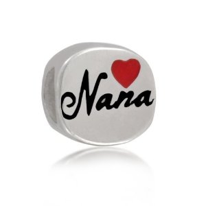 Pandora Silver Tone Nana Bead Charm