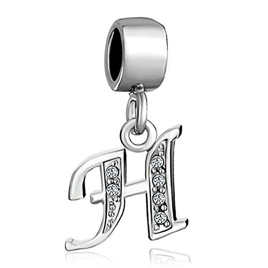 Pandora Small Initial Letter h Dangle Charm