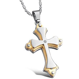 Pandora Snake Chain With Gold Plated Bible Cross Pendant Charm