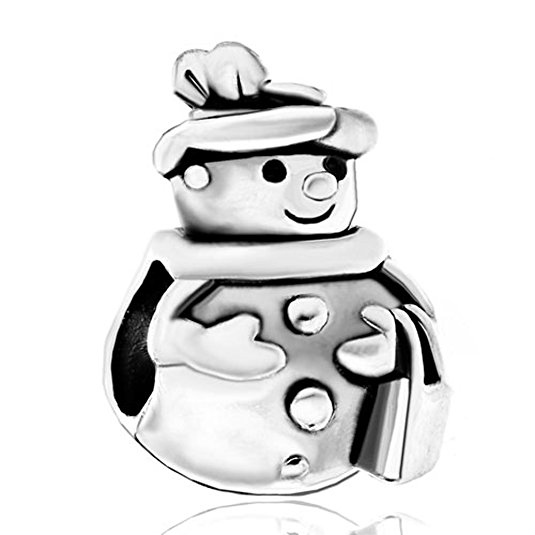 Pandora Snowman With Hat and Scarf Charm