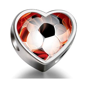 Pandora Soccer Ball Energy Heart Charm