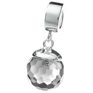 Pandora Swaroski White Crystal Ball Charm