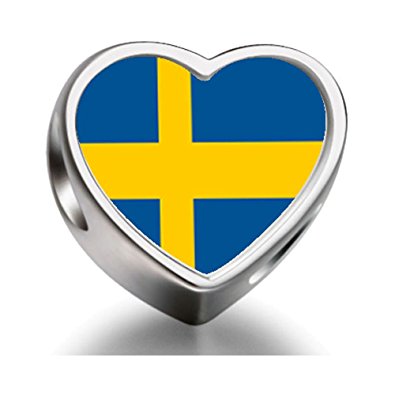 Pandora Sweden Flag Photo Charm