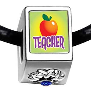 Pandora Teacher Apple Flower Charm