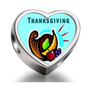 Pandora Thanksgiving Horn Of Plenty Heart Charm