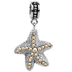 Pandora Topaz Crystals Starfish Charm