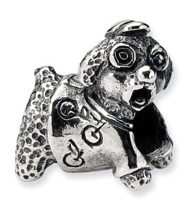 Pandora Toy Poodle Dog Love Charm