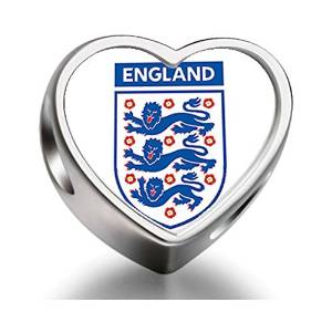 Pandora UEFA Euro 2012 England National Soccer Team Heart Photo Charm