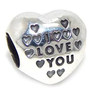 Pandora Word LOVE With Hearts Charm
