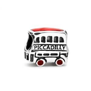 Pandora Word PICCADILLY on Double Decker Bus Charm