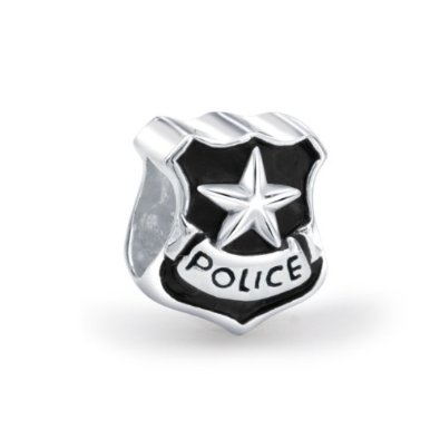 Police Officer Badge Chamilia Bead