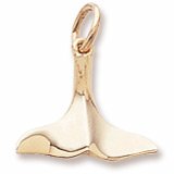 Rembrandt Whale Tail 10K Yellow Gold Charm