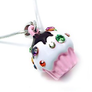 Pandora 3 D Chocolate Cupcake With Sprinkles Hanger With Topaz Cr Charm