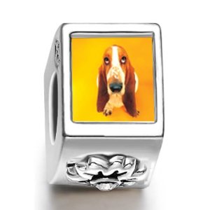 Pandora Basset Hound Dog Photo Love Charm