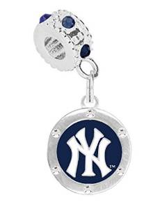Pandora Carat Cache New York Yankee Baseball Charm