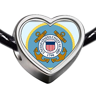 Pandora Gold Plated Character Coast Guard Heart Photo Charm