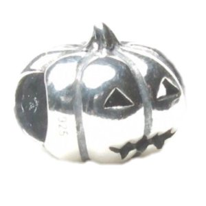 Pandora Halloween Pumpkin Ring Jack O Lantern Charm
