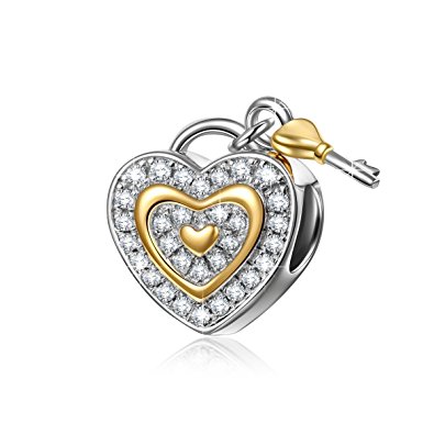 Pandora Heart With Key Love Charm