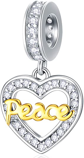 Pandora Love Peace Heart Charm