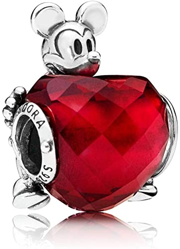 Pandora New Disney I Love Heart Mickey Charm