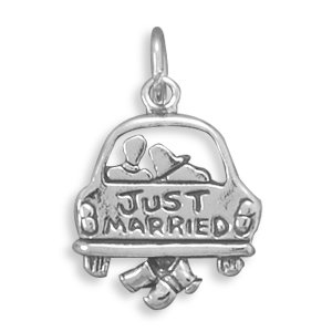 Pandora Wedding Charm With Just Married Text Charm